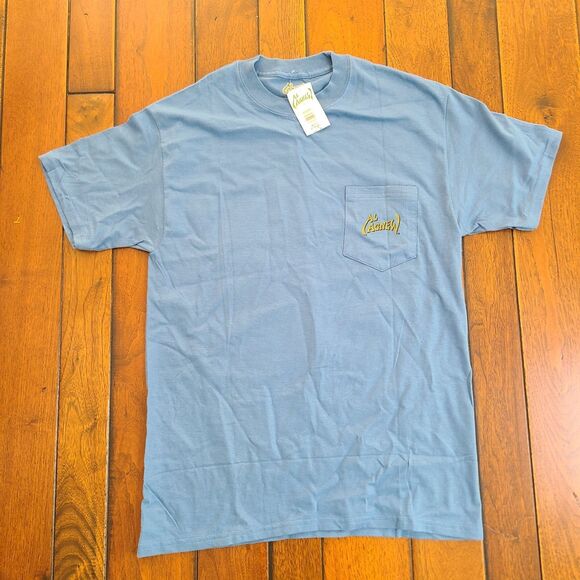 AL AGNEW T-Shirt Men's Size M Bald Eagle Mountain River Blue Pocket NEW w/ Tags - Picture 2 of 10